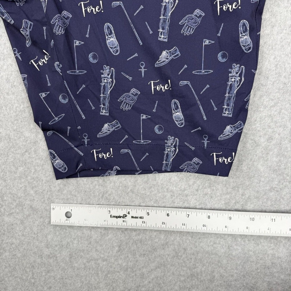 Ralph Lauren RLX Shorts Mens 29 Blue Slim Fit Performance Golf All Over Print - Picture 12 of 13
